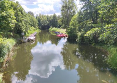 Blick auf den Werbellinkanal in Rosenberg