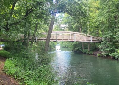 Brücke zum Askanierturm über den Werbellinkanal